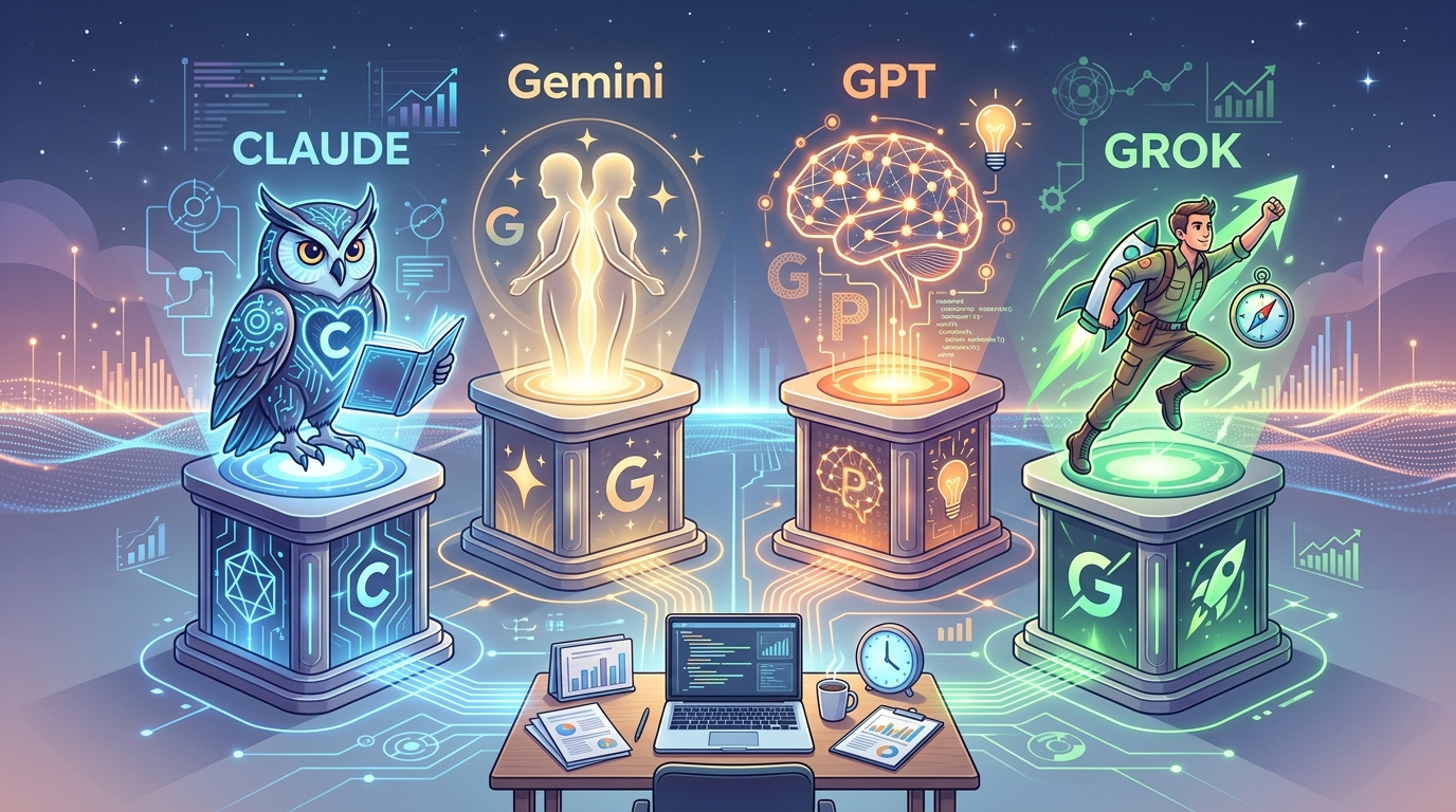 storage indonesia: Storage Indonesia: Perbandingan Model AI Claude, Gemini, GPT, dan Grok untuk Produktivitas Kerja